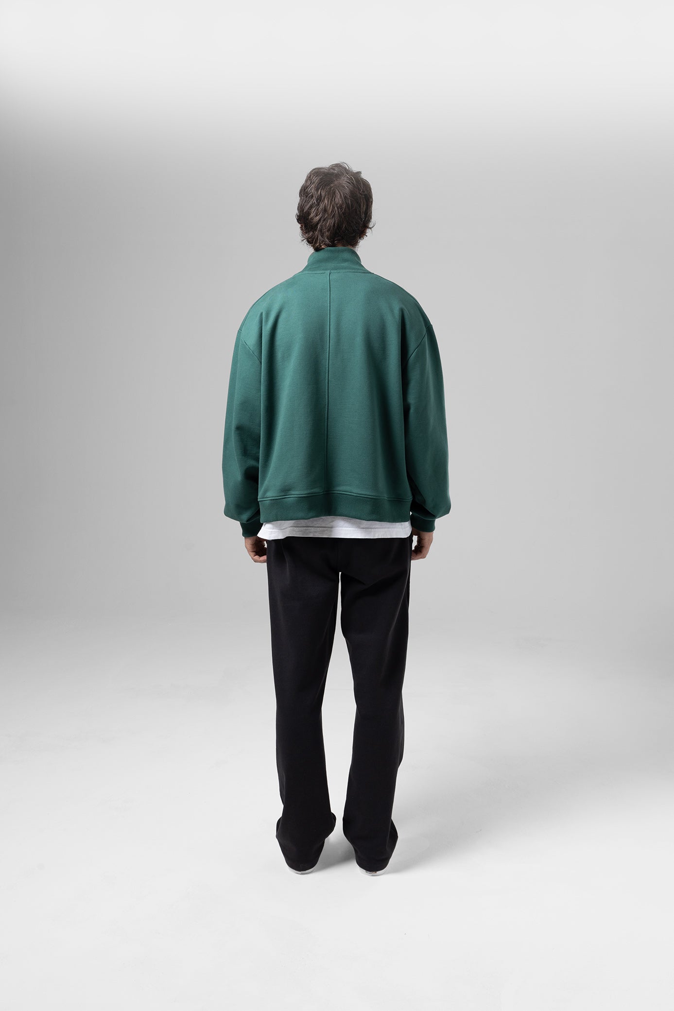 Back view of Forest Green - Track Jacket